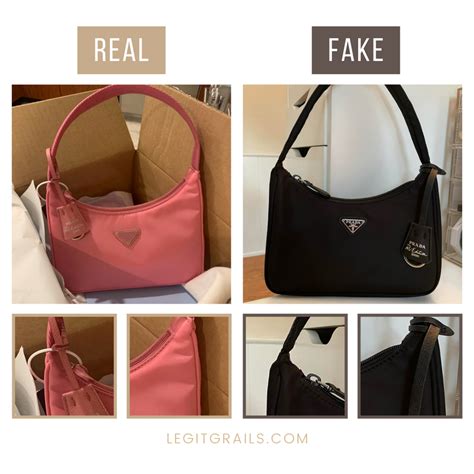 prada nylon bag fake vs real|vintage prada bag authentication.